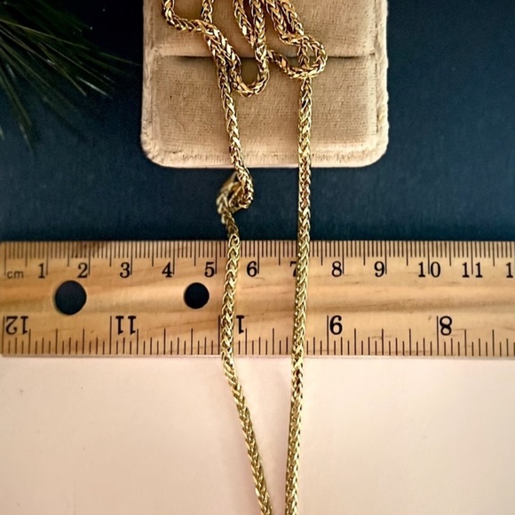 Like New! 10K Gold Wheat/ Franco Chain Necklace About 20 inches Long Yellow Gold - Picture 13 of 17